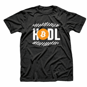 HODL Bitcoin T-Shirt – Hold On for Dear Life